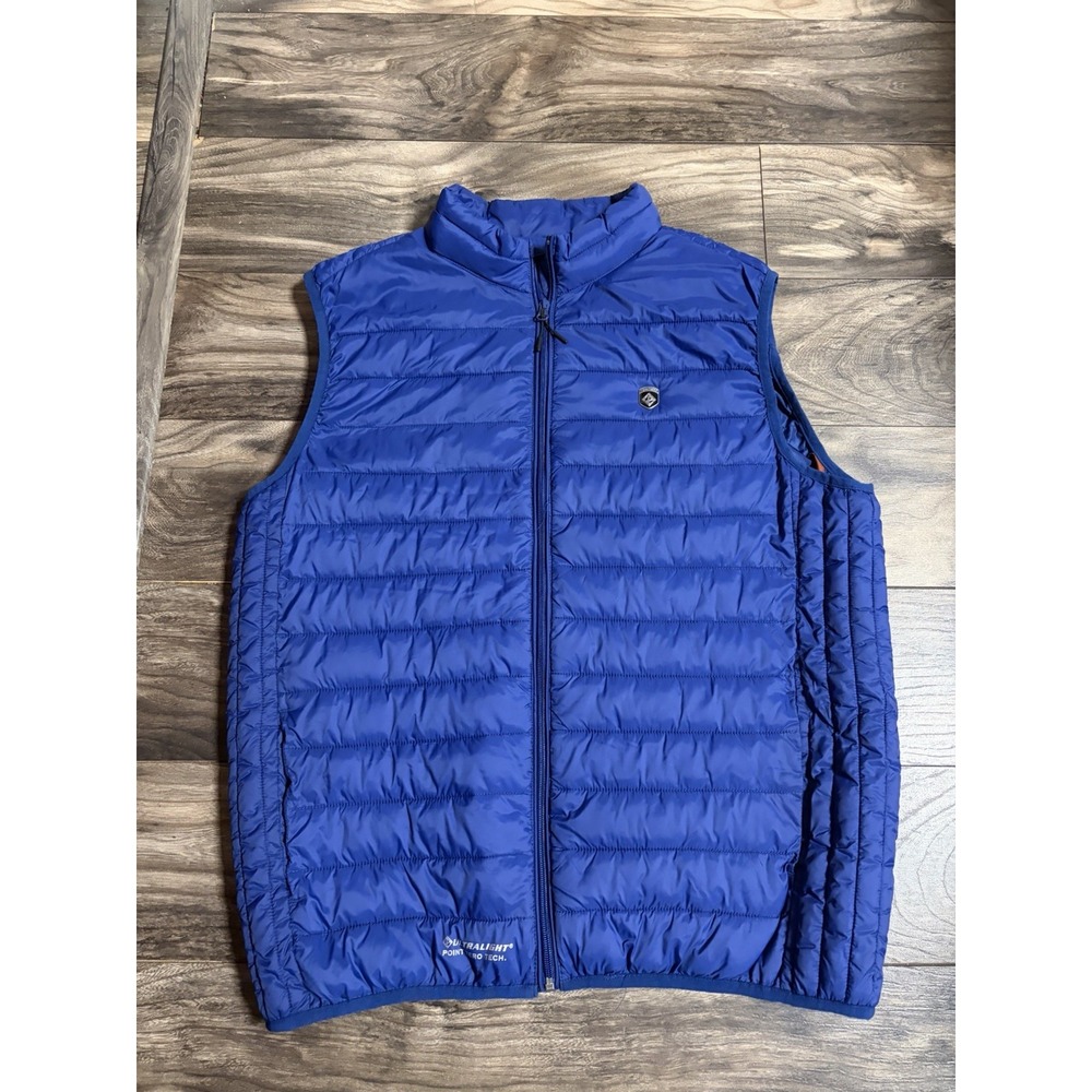 Point Zero Ultra Light Polyfill Vest Mens XL Packable Outdoors Warm Full-Zip 720
